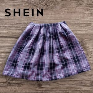 Pink and Black Schoolgirl Skirt